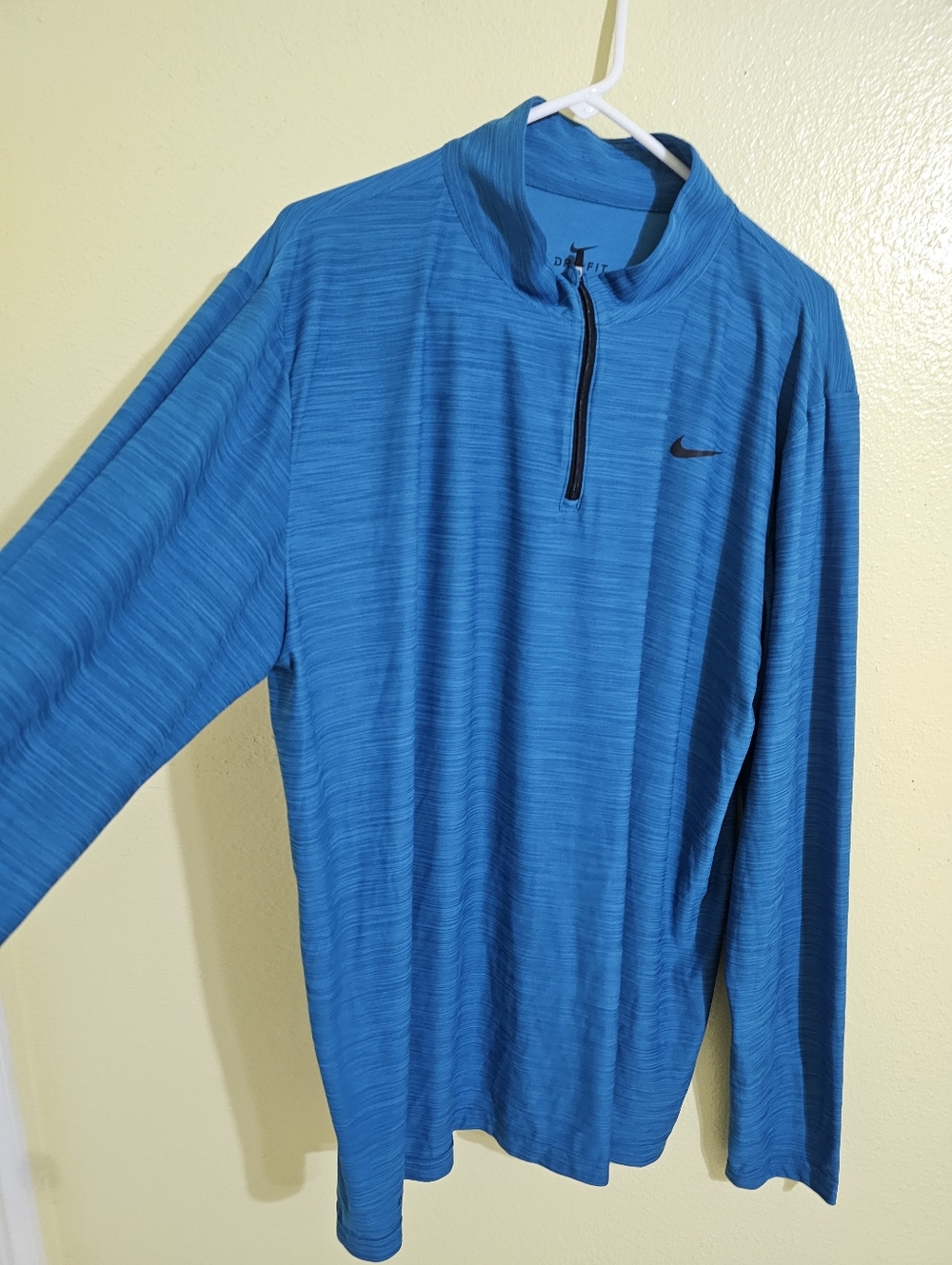 Nike Blue Dri-FIT Quarter-Zip Performance Pullover